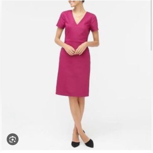 J. Crew Dresses & Skirts - J. Crew Women's Cap Sleeve Sheath Dress Magenta Size 0 Workwear